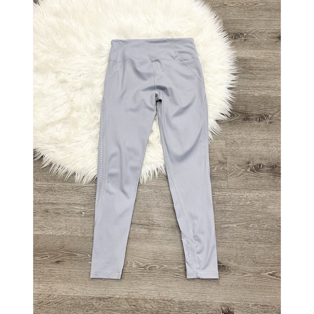 Victoria's Secret Knockout Leggings Sport Medium‎ Rise Laser Cut Grey Bottoms M - Picture 2 of 4